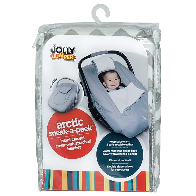 Jolly Jumper Arctic Sneak-A-Peek - Grey Chevron