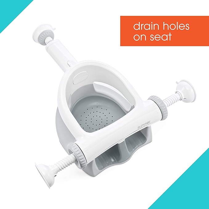 Summer Infant My Bath Seat Soft Support, Gray