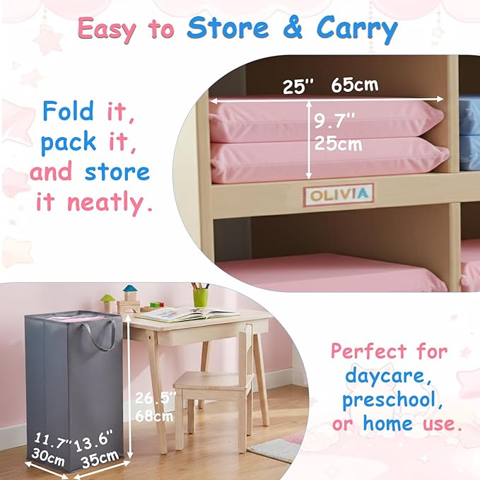 Tiita Kids Nap Mat, Foldable Play Mat, Sleeping Pad