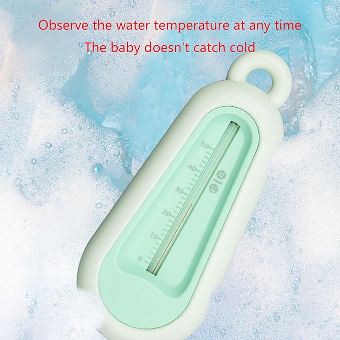 Water Temperature Meter Bath Bathtub Thermometer for Infant Toddlers Baby Care Accessories ABS Temp Test Sensor Temperature Meter 0-50℃ Baby Care Accessories, grass green