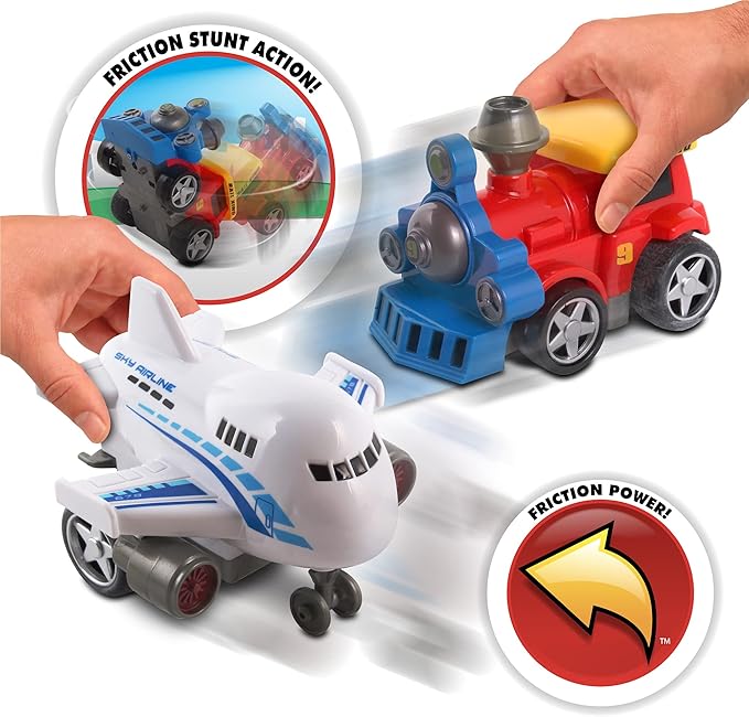 NKOK Junior Racers 2PK Friction Powered Train & Plane
