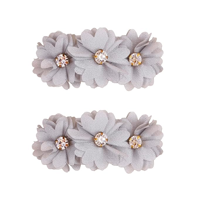 Flower Hair Clip BFNAAgirl Baby Girl Hair Bows Hair Accessories Alligator Clips for Infants Toddlers Gift (FJ10-B, one size)