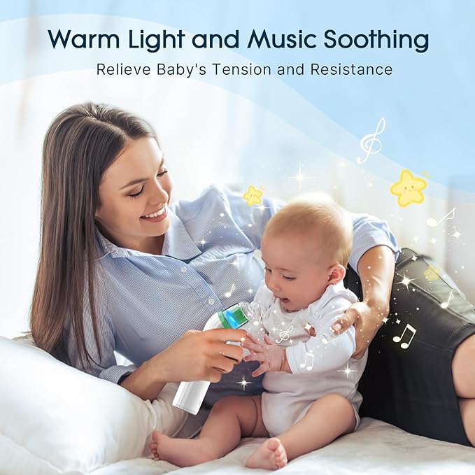 Nasal Aspirator for Baby,Electric Nose Suction for Baby Nose Sucker ,Rechargeable Nose Cleaner for Toddler with 5 Suction Levels,Waterproof Nose Aspirator with Music Light Function, Deep Green