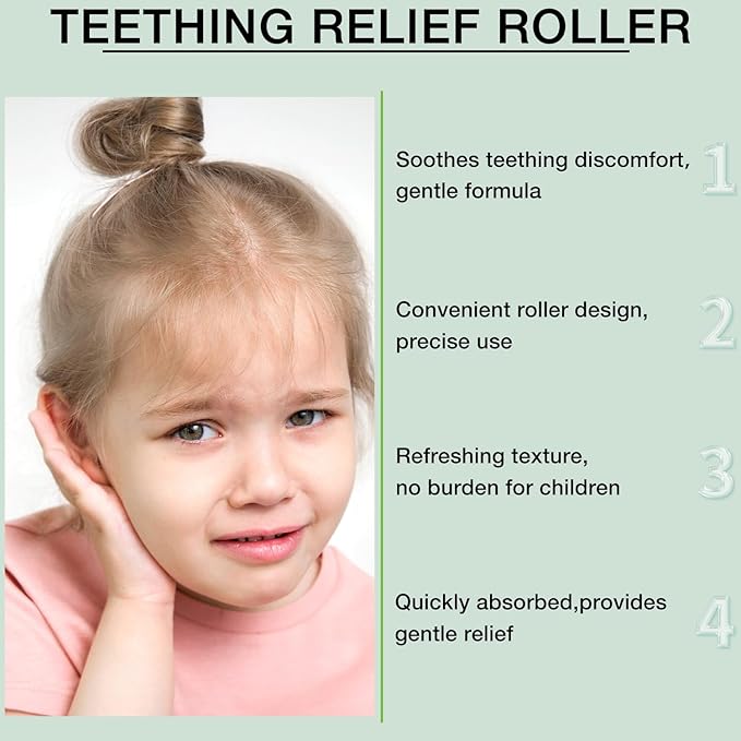 3Pcs Teething Roller, Mamas Teether: Teething Roller, Mamas Teether Teething Relief Roller, Natural Gentle Relief Roller, Roller All Natural for Babies