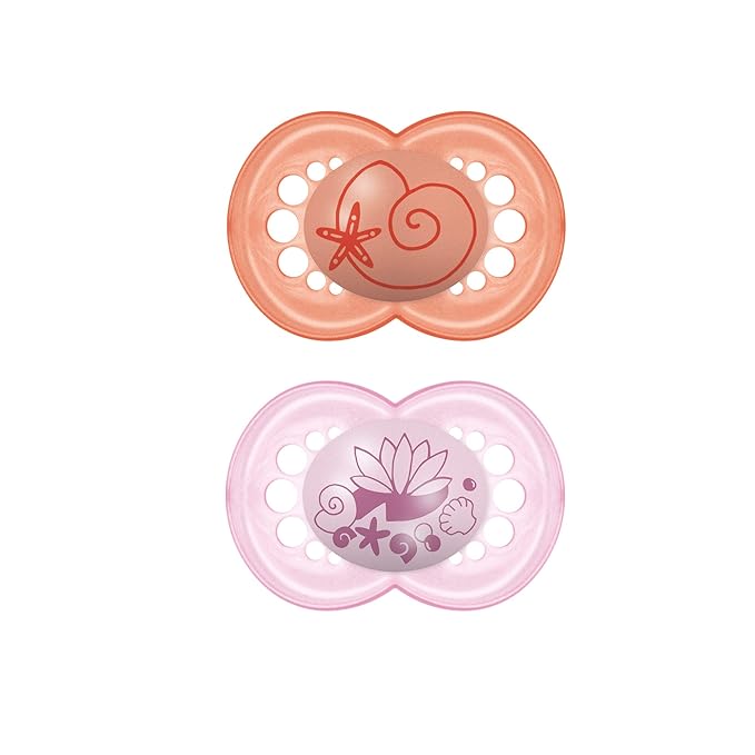 MAM Original Matte Baby Pacifier, Nipple Shape Helps Promote Healthy Oral Development & Original Baby Pacifier, Nipple Shape Helps Promote Healthy Oral Development, Sterilizer Case