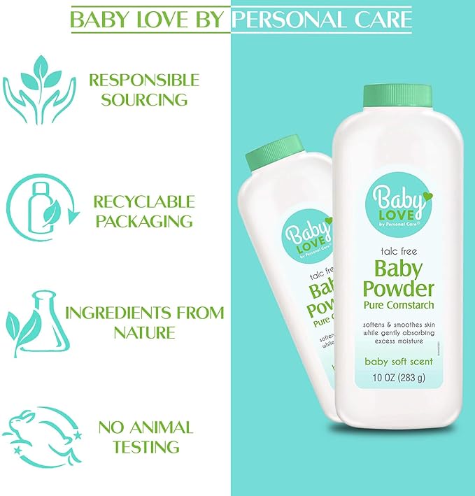 Baby Powder, Pure Cornstarch, 10-oz. (pack of 12)