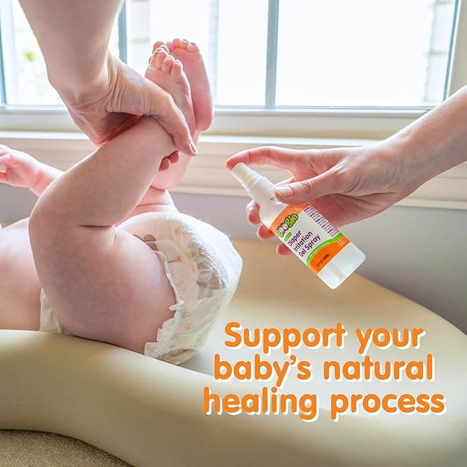 Boogie Hypochlorous Acid Diaper Irritation Gel Spray, Baby Essentials for Diaper Rash, Soothing Cleansing Spray, 3.4oz (Pack of 3)