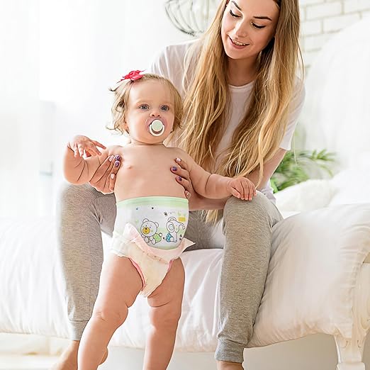 Beavorty Newborn Belly Band 4Pcs Infant Navel Belt Cotton Umbilical Cord Wrap Cartoon Soft Baby Belly Button Band for Colic Relief and Tummy Protection