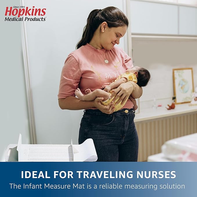 Hopkins Medical Infant Measure Mat II: Precise Baby Height Measurement - Easy-to-Use, Comfortable & Durable Infantometer for Health Professionals