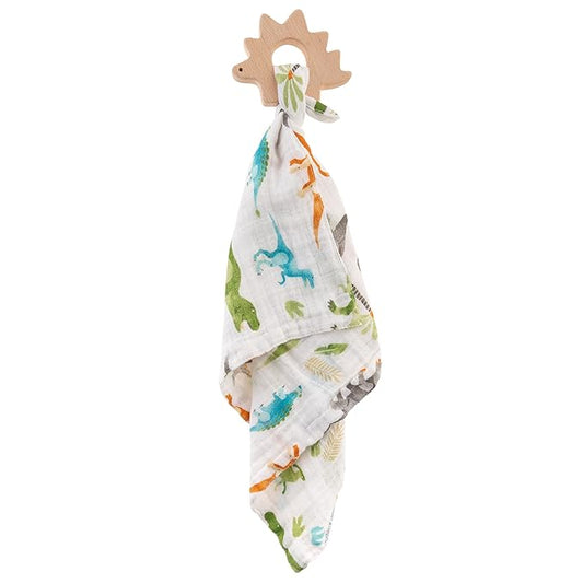 Stephen Joseph Muslin Lovie with Teether, Dino