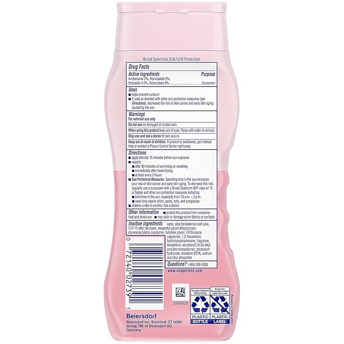 Coppertone WaterBabies Sunscreen Lotion SPF 50, 8 oz (Pack of 3)
