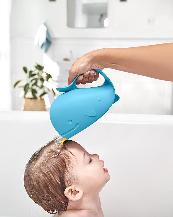 Skip Hop 3-Stage Smart Sling Baby Bath Tub and Waterfall Rinser Bundle