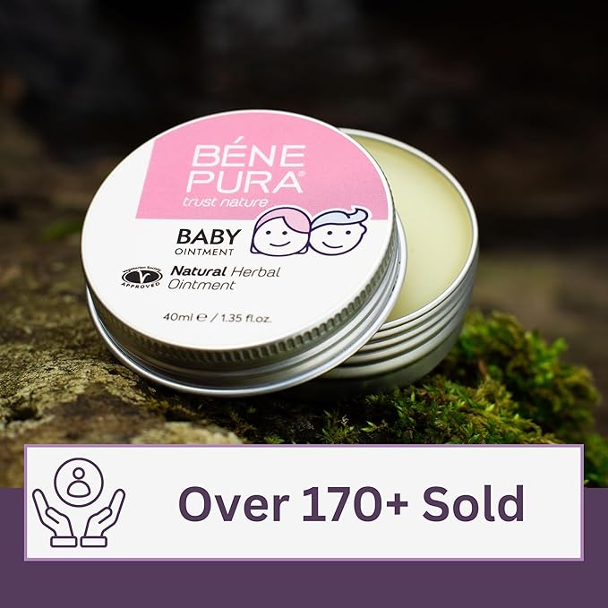 BenePura Diaper Rash Ointment, Natural Ointment for Irritation and Redness with Calendula and Chamomile, 1.35 fl oz