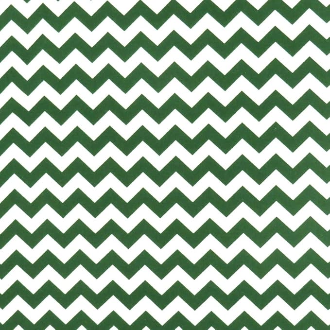 SheetWorld Fitted 100% Cotton Percale Pack N Play Sheet Fits Graco Square Play Yard 36 x 36, Hunter Green Chevron Zigzag, Made in USA