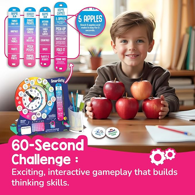 Smartivity DIY Interactive Clock with Stationary Organiser for Kids Ages 8-14 | Features an Infinity Calendar | Birthday Gift for Boys&Girls | STEM Educational Toy for 8,9,10,11,12,13,14 Years