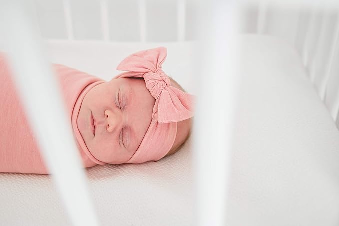 Copper Pearl Baby Bows: Stylish Headbands for Baby Girls, Premium Soft and Stretchy Baby Headbands, Perfect for Newborns, Trendy Designs - Darling