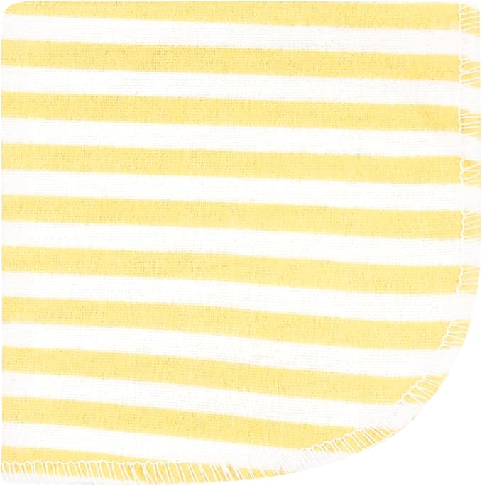Hudson Baby Unisex Baby Flannel Cotton Washcloths, My Sunshine 12 Pack, One Size