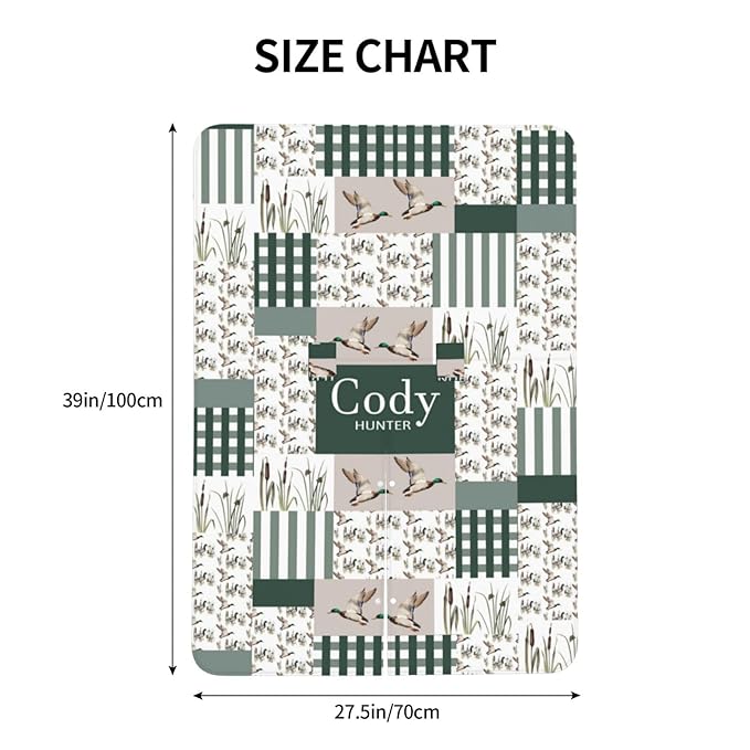 Personalized Baby Car Seat Canopy with Name – Wild Duck Theme, Custom Minky Nursing Cover for Boys & Girls, Soft Stroller Cover for Infants & Newborns, Carseat Canopy for Breastfeeding