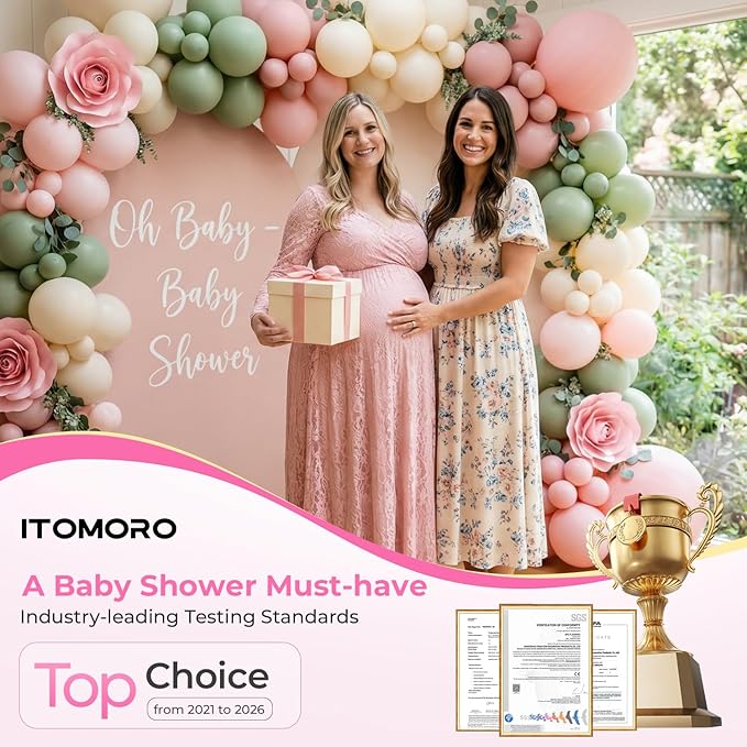 Itomoro Baby Car Camera HD 1080P Dual-Channel Display Car Baby Camera with 2 IR Night Vision Camera, Easily Install 4.3'' Car Camera for Baby with Crystal Clear Wide View for Rear Facing Seat
