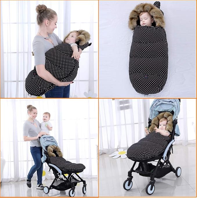 Pram Footmuff,Stroller Padded Footmuff Cover Cosy Toes,Baby Winter Foot Cover,Warmth,Windproof, Waterproof, Cold Resistant, Washable (Grass)