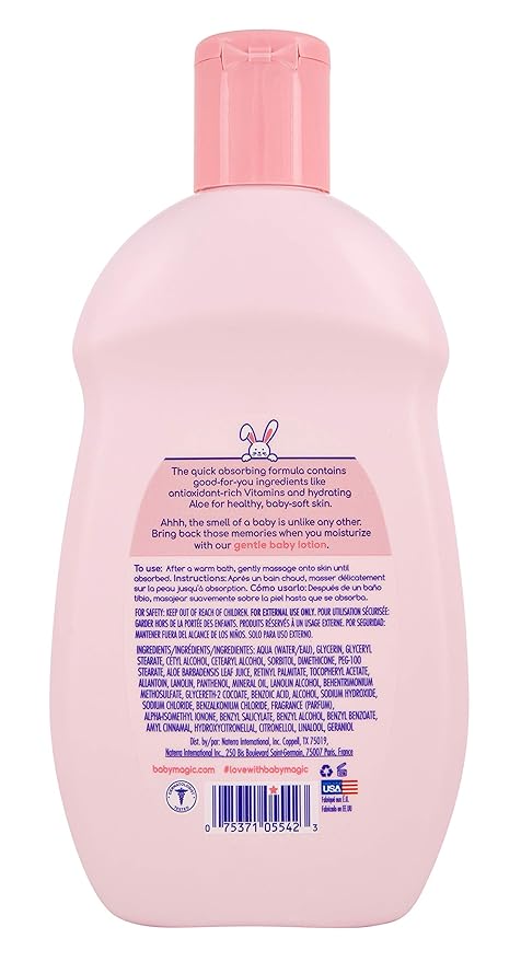 Baby Magic Gentle Baby Lotion Vitamins & Aloe, Original Baby Scent, 6 Count