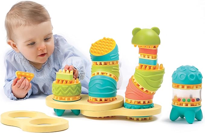 Ludi - Picoton Toys with Sound, Multicolor, Set with 20 Teilen (130085)