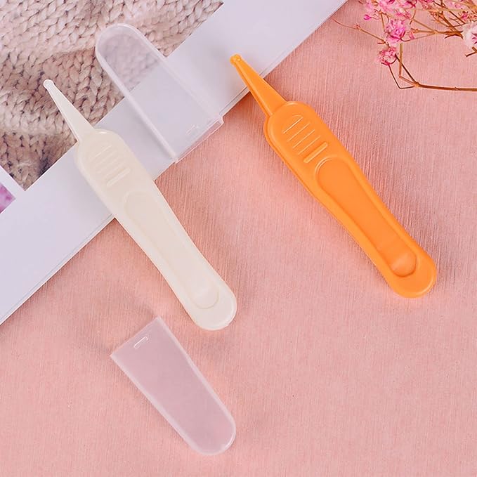 Baby Nasal Tweezer Baby Nose Tweezer Round for Head Baby Nose Booger