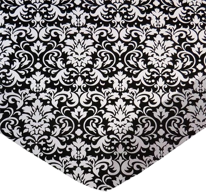 SheetWorld Baby Fitted Bassinet Sheet Fits Nuna Mixx 12 x 29 inches, 100% Cotton Woven Sheet, Unisex Boy Girl, White Damask, Made in USA