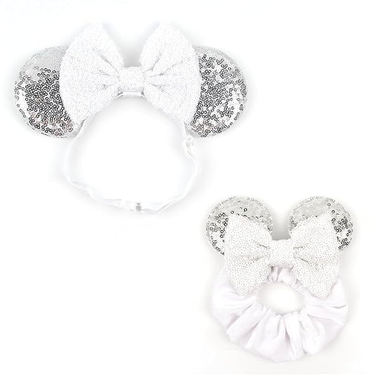 bianbaistar Newborn Bows for Girls Toddler Hair Bows Elastic Adjustable Headband Mouse Ears Scrunchies Essencial Accessories for Trip Headwear for Women (Angelbow)