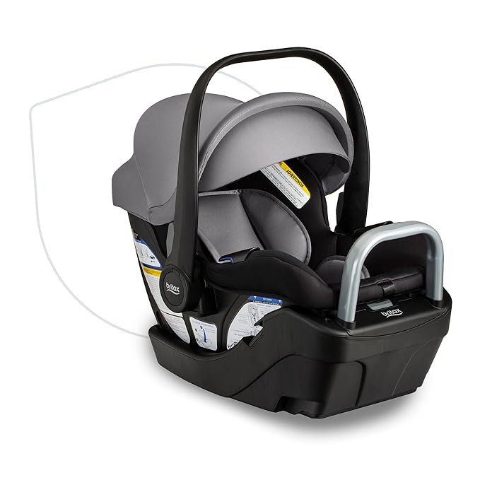 Britax Willow S Infant Car Seat with Alpine Base, ClickTight Technology, Rear Facing Car Seat & BOB Gear® Wayfinder™ Jogging Stroller Infant Car Seat Adapter, Compatible with Select Britax, Nuna