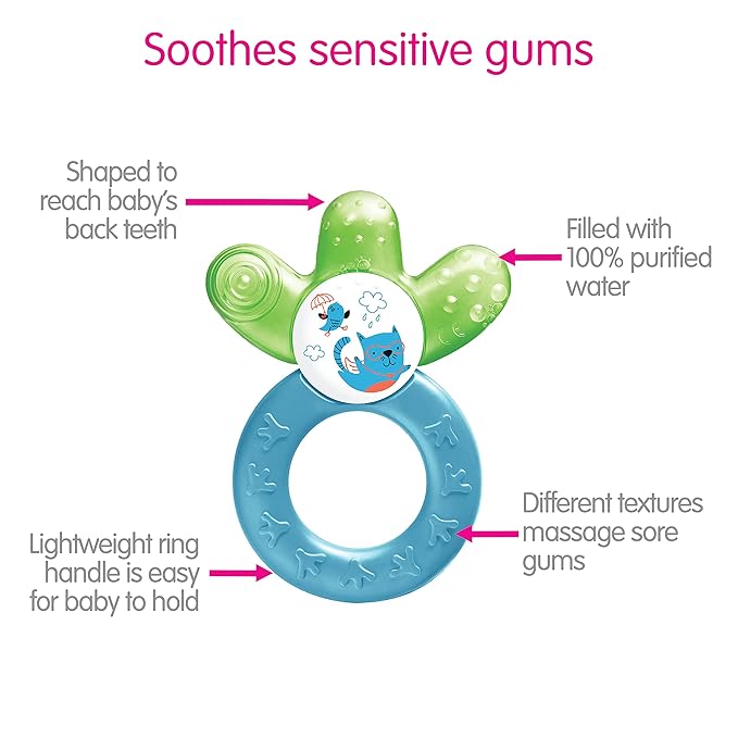 MAM Cooler Teether, Girls 4+ Months, 1-Count