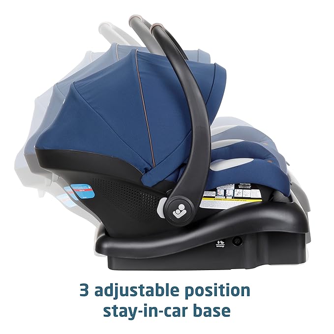 Maxi-Cosi Zelia² Luxe 5-in-1 Modular Travel System, Choose Between 5 Modes of use & Mico 30 Stand-Alone Additional Infant Car Seat Base, Black, One Size