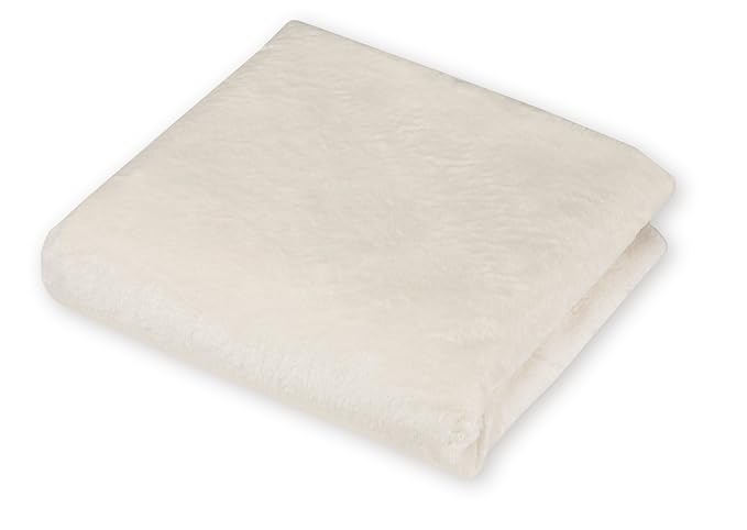 American Baby Company Heavenly Soft Chenille Fitted Pack N Play Playard Sheet 27" x 39", Warm and Cozy Chenille Pack and Play Sheet, Cream, for Boys and Girls, Fits Most Mini Crib Mattresses