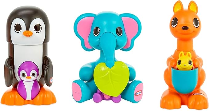 Little Tikes Fantastic Firsts Peeky Pals Kangaroo Press & Hop Toy, Multicolor (648823E7C)