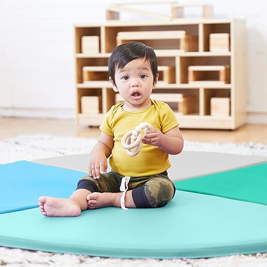 ECR4Kids SoftZone All-Around Modular Activity Play Mat, Reading Nook, Contemporary, 4-Piece