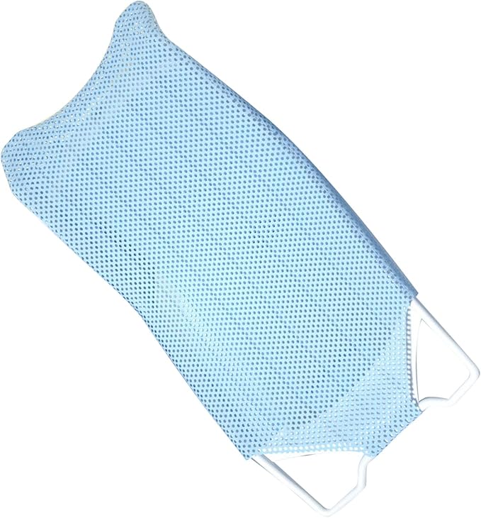 Baby Bath Seat Support Net Non Slip Mesh Cushion Portable for Newborns to Toddlers (Sky Blue)