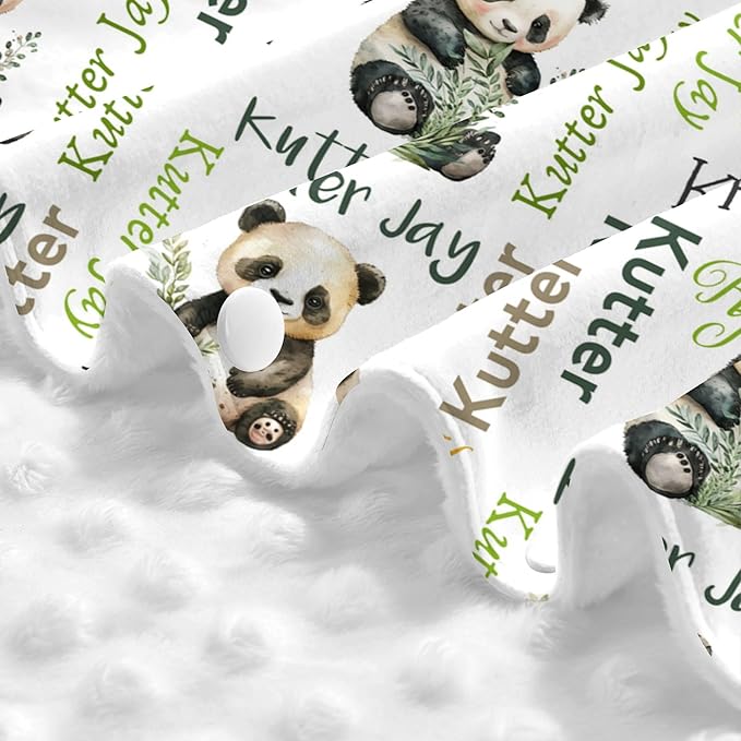 Personalized Winter Carseat Cover for Baby Custom Name Car Seat Canopy for Newborn Baby Boys Girls 2 in 1 Mom Nursing Breastfeeding Covers Panda Minky Baby Carrier Stroller Covers