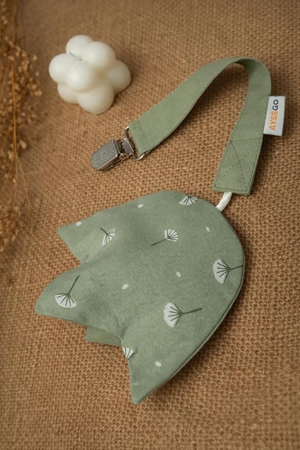 Protective Pacifier Clip & Holder – Handmade, Ultra Durable with Case, 2-Pack, 100% Cotton – Safe & Stylish Baby Essential