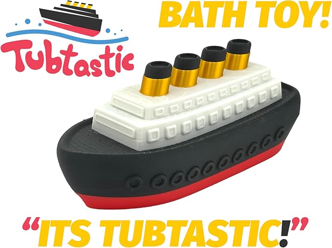 Cartoon Titanic Bath Toy – 6" Floating Boat for Bath & Pool Play