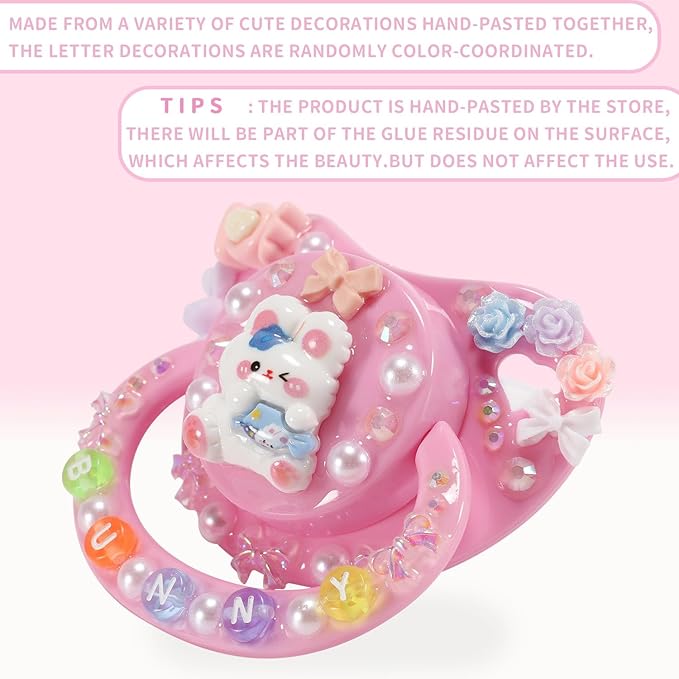 CutiePlusU Adult Sized Pacifier Dummy Big Shield DIY Handmade