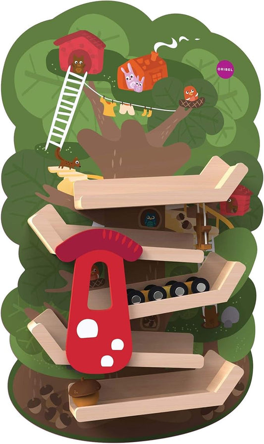 ORIBEL VertiPlay (Wall Toy) Tree Top Adventure, Wooden Toy and Nursery Room Decor | Easy to Install, Just Stick & Play (Tree Top)