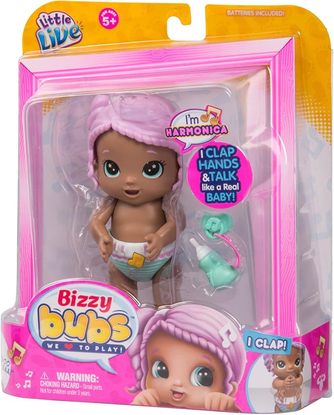 Little Live Babies Little Live Bizzy Bubs Clap Baby Harmonica Childrens Toy