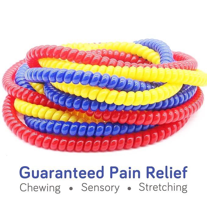 Xtra Xtra Tough (XXT) Sensory Chew Necklaces for Sensory Kids - Durable Teething Necklace for Kids with Autism SDP ADHD - Chewlery for Aggressive Chewers (6 Pack)
