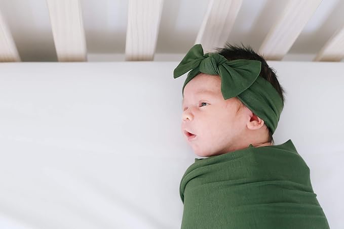 Copper Pearl Baby Bows: Stylish Headbands for Baby Girls, Premium Soft and Stretchy Baby Headbands, Perfect for Newborns, Trendy Designs - Alder