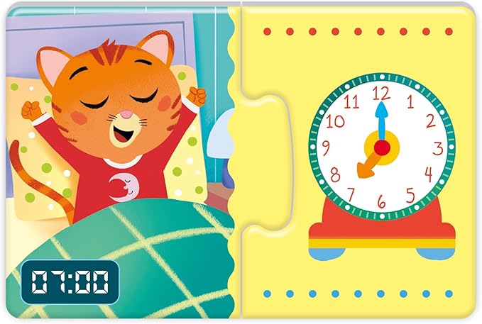 Clementoni | Time | Contains 1 Clock, 13 Mini Puzzles and 1 Guide. | 4 Years | 52792