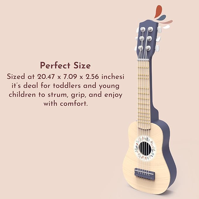 SPEEDY MONKEY Kids Guitar – Sturdy 6-String Nylon Toy Guitar, Safe & Injury-Resistant Coating, Portable Design for Early Learning & Musical Development, Ideal for Kids Ages 3+