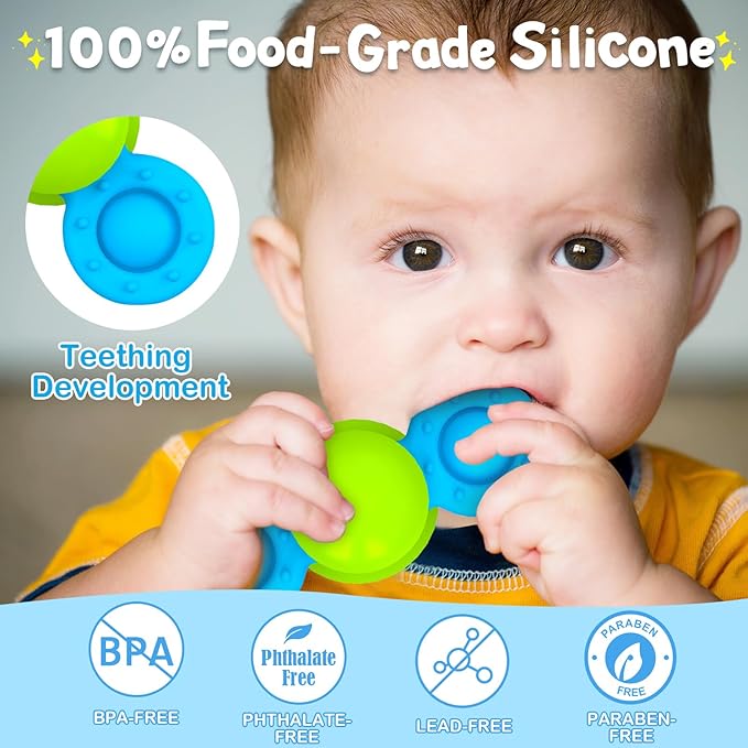 Suction Cup Spinner Bath Toys for 1 Year Old Boy Girl, 3 Pcs Spinning Bath Toys for Toddlers 1-3