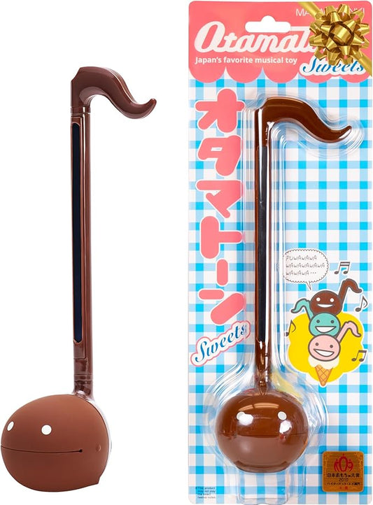 Otamatone Japanese Electronic Musical Instrument Portable Music Synthesizer from Japan by Maywa Denki Studio Award Winning, Educational Fun Gift for Children, Teens & Adults - Chocolate