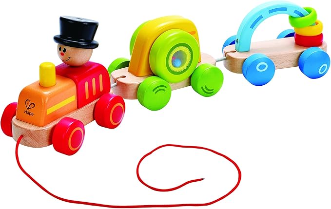 Hape Wooden Railway Triple Play Wooden Train Set