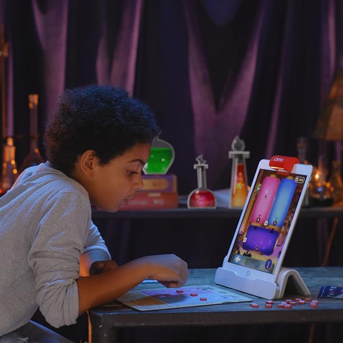 Osmo - Math Wizard and the Magical Workshop for iPad - Ages 6-8/Grades 1-2 -Addition & Subtraction-Curriculum-Inspired-STEM Toy Gifts for Kids,Boy & Girl-Ages 6 7 8 (Osmo Base Required)